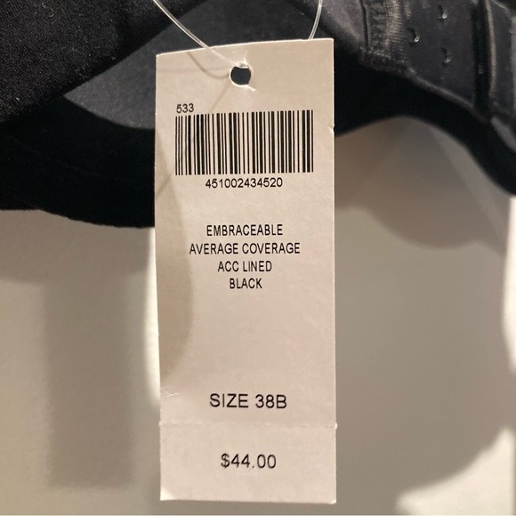 SOMA SZ 38B Embraceable  Average Coverage Underwire Adjustable Straps Bra NEW - Picture 3 of 10